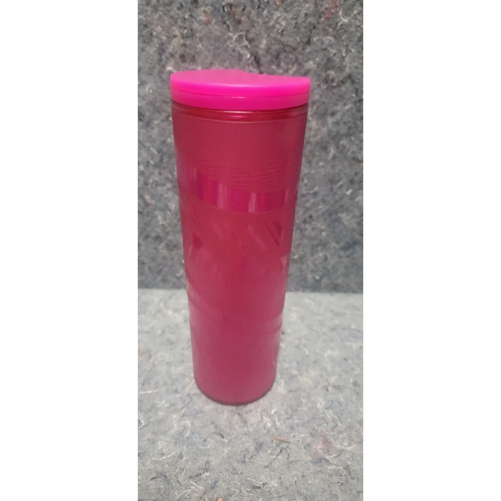 Starbuck Pink Vacuum Insulated Tumber w/screw Lid Tall 16oz‎